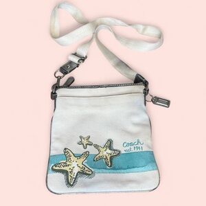 Coach Starfish Beach Canvas Crossbody Bag | Y2K Coastal Novelty
